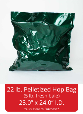 22lb pelletized hops bag